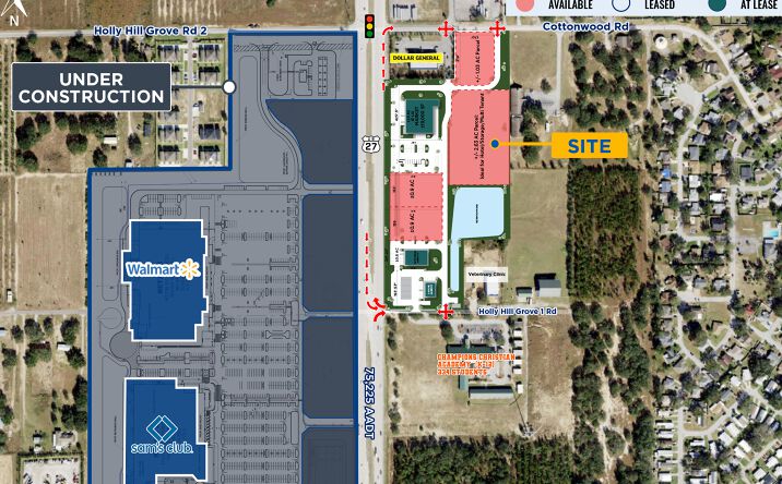 Pictures of Retail, Land property located at Cottonwood Commons US 27 & Cottonwood Road, Davenport, FL 33896 for lease - image #1