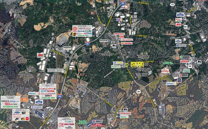 Pictures of Land property located at Weddington Rd & George W Liles Pkwy, Concord, NC 28027 for lease - image #1