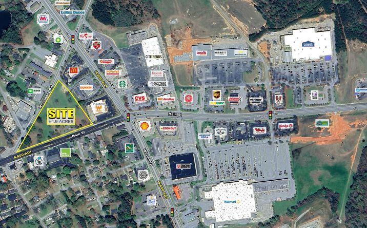 Pictures of Retail, Land property located at Main Street & Winnsboro Road, Newberry, SC 29108 for lease - image #1