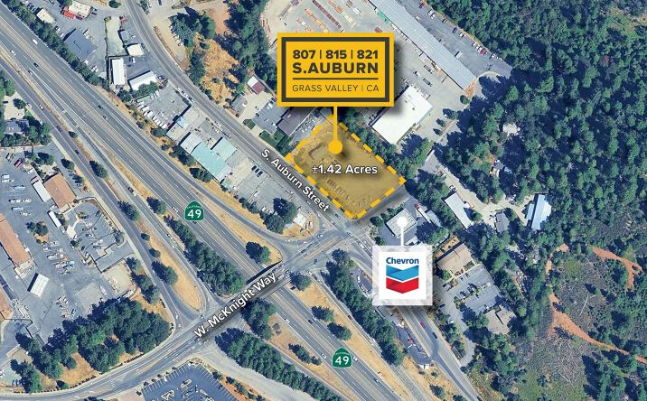 Pictures of Retail, Land property located at 807, 815 & 821 S Auburn St, Grass Valley, CA 95945 for lease - image #1