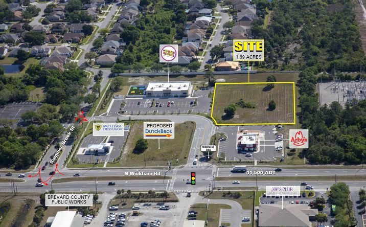 Pictures of Land property located at 4725 N Wickham Rd, Melbourne, FL 32935 for lease - image #1