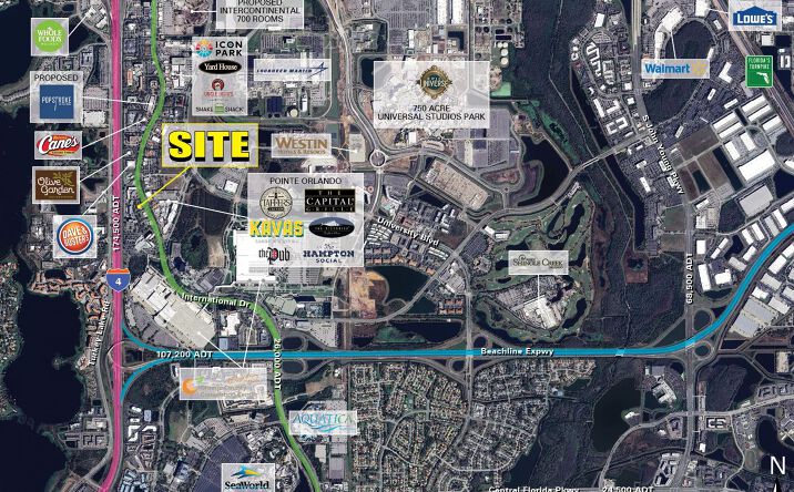 Pictures of Retail, Restaurant property located at 9100 International Dr, Orlando, FL 32819 for lease - image #1