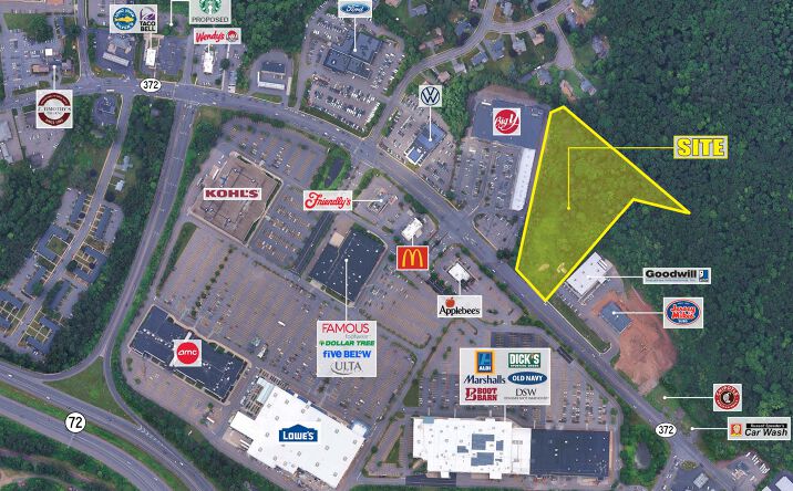 Pictures of Land property located at 297-305 New Britain Ave, Plainville, CT 06062 for lease - image #1