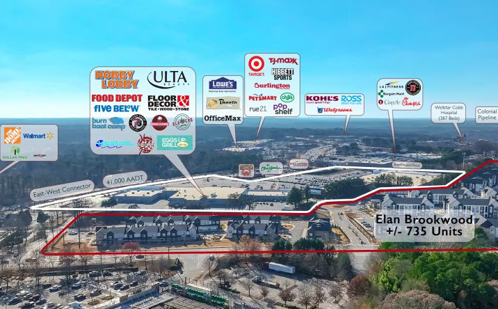 Pictures of Retail property located at 1355 East-West Connector, Austell, GA 30106 for lease - image #1