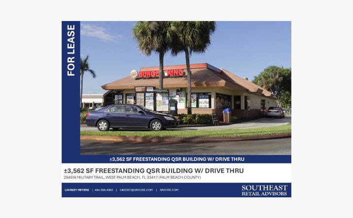 Pictures of Restaurant, Retail property located at 2949 N Military Trl, West Palm Beach, FL 33409 for lease - image #1