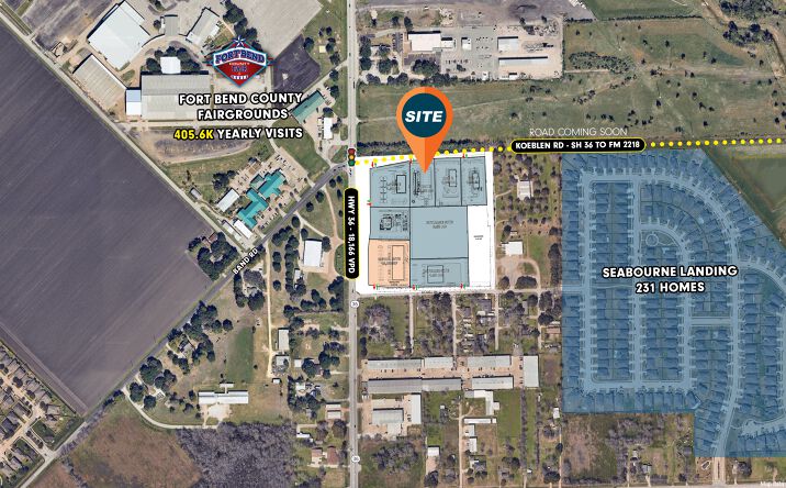 Pictures of Retail property located at TX-36 & K.C. Hall Dr, Rosenberg, TX 77471 for lease - image #1