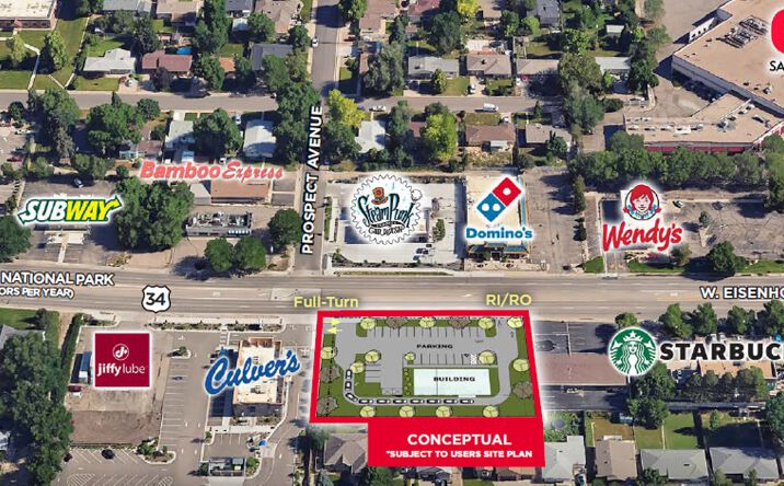 Pictures of Land property located at 1540 W Eisenhower Blvd, Loveland, CO 80537 for lease - image #1