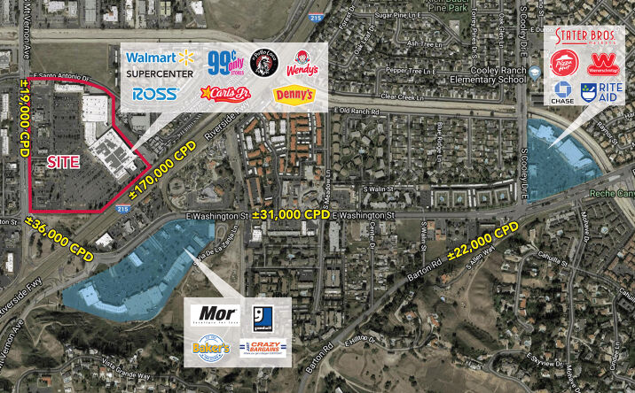 Pictures of Retail property located at 1040-1100 S Mount Vernon Ave, Colton, CA 92324 for lease - image #1