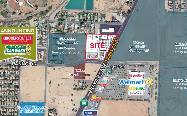 Pictures of Retail property located at NWC S Brawley Ave & Panno Dr, Brawley, CA 92227 for lease - image #1