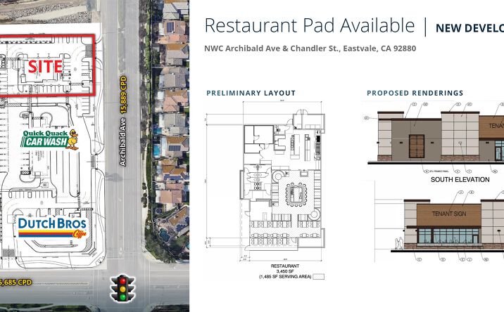 Pictures of Retail property located at NWC Archibald St & Chandler St, Eastvale, CA 92880 for lease - image #1