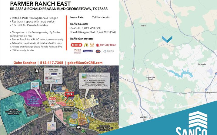 Pictures of Retail, Land, Restaurant property located at 10128 Ranch Rd 2338, Georgetown, TX 78633 for lease - image #1