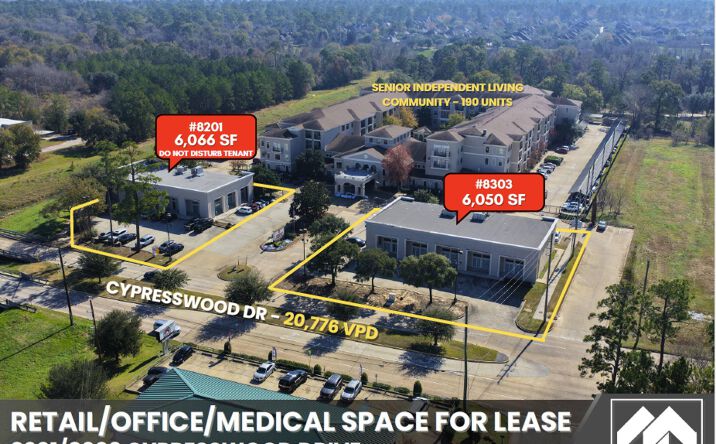 Pictures of Retail, Office property located at 8303 Cypresswood Dr, Spring, TX 77379 for lease - image #1