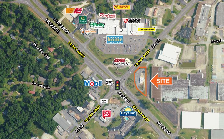 Pictures of Retail, Land property located at 3143 US-280, Alexander City, AL 35010 for lease - image #1