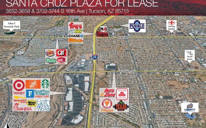 Pictures of Retail property located at 3652 - 3744 S 16th Ave, Tucson, AZ 85713 for lease - image #1