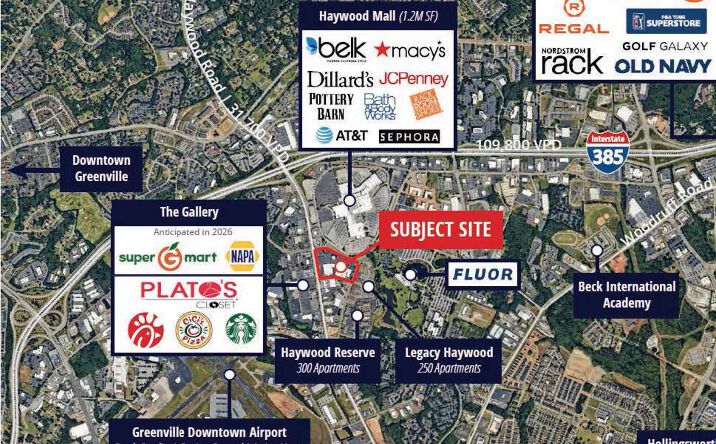 Pictures of Retail property located at 824 Woods Crossing Road, Greenville, SC 29607 for lease - image #1