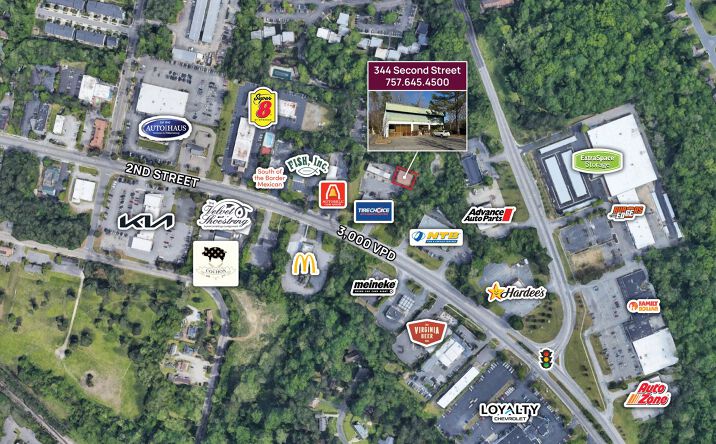 Pictures of Industrial property located at 344 2nd St, Williamsburg, VA 23185 for lease - image #1