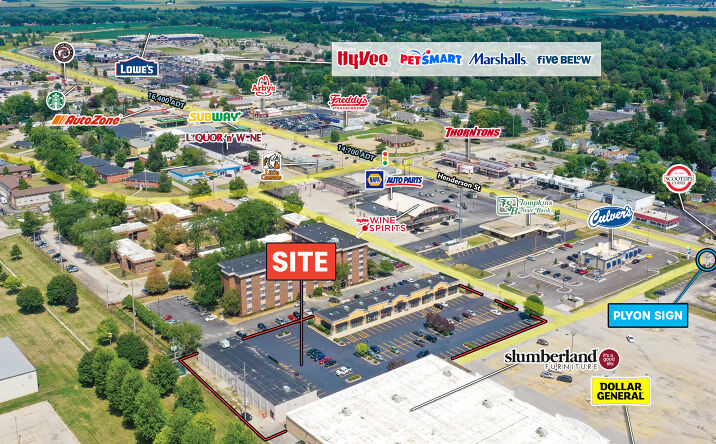 Pictures of Retail property located at 1338 N Henderson St, Galesburg, IL 61401 for lease - image #1