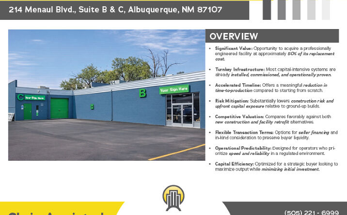 Pictures of Industrial, Special Purpose property located at 214 Menaul Blvd NE, Albuquerque, NM 87107 for lease - image #1