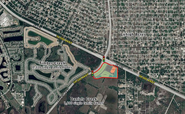 Pictures of Retail, Land property located at SEC Daniels Pkwy & SR 82, Fort Myers, FL 33913 for lease - image #1