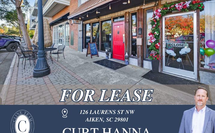 Pictures of Retail, Restaurant property located at 126 Laurens St NW, Aiken, SC 29801 for lease - image #1