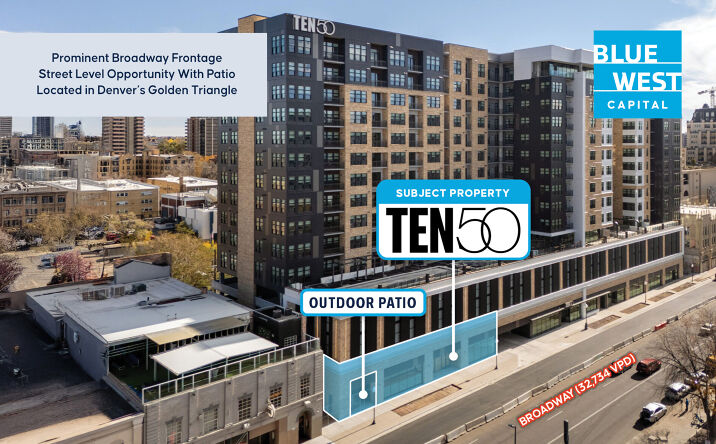 Pictures of Retail, Restaurant property located at 1050 Broadway, Denver, CO 80203 for lease - image #1