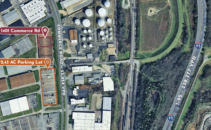 Pictures of Land property located at 1401 Commerce Rd, Richmond, VA 23224 for lease - image #1