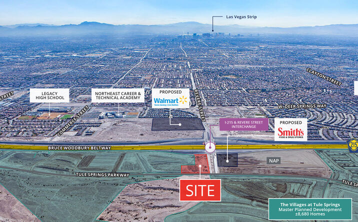 Pictures of Retail, Land, Restaurant property located at NEC 215 Beltway & Revere Street, N. Las Vegas, NV 89084 for lease - image #1