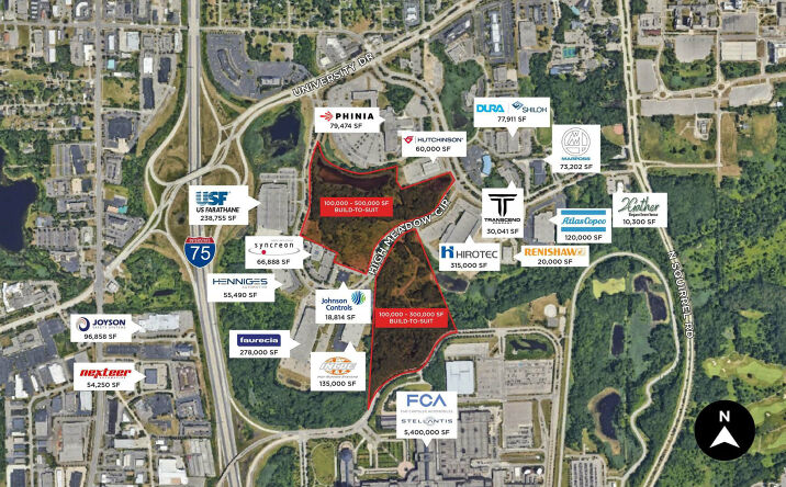 Pictures of Office, Industrial property located at High Meadow Circle, Auburn Hills, MI 48326 for lease - image #1