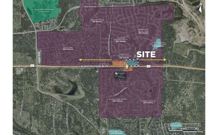 Pictures of Retail, Land property located at NEQ of RM 1431 & Sendero Springs Dr, Round Rock, TX 78681 for lease - image #1