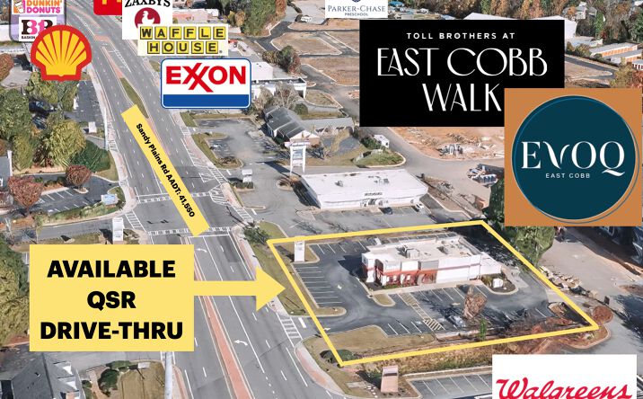 Pictures of Retail, Restaurant property located at 2626 Sandy Plains Rd, Marietta, GA 30066 for lease - image #1