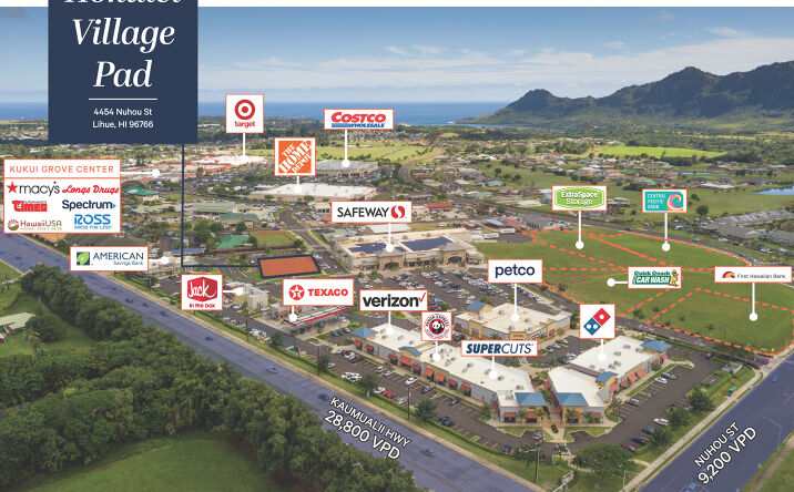 Pictures of Retail, Land property located at 4454 Nuhou St, Lihue, HI 96766 for lease - image #1