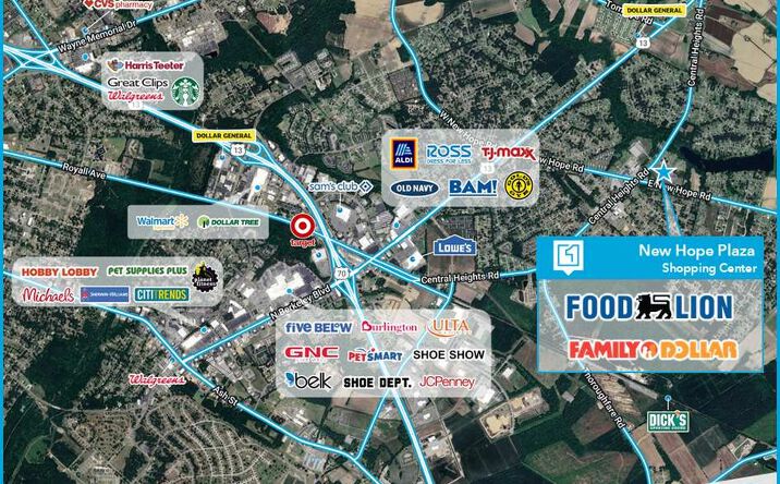 Pictures of Retail property located at 555 E New Hope Rd, Goldsboro, NC 27534 for lease - image #1