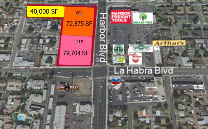 Pictures of Retail, Land property located at 115 N Harbor Blvd (Ground Lease), La Habra, CA 90631 for lease - image #1