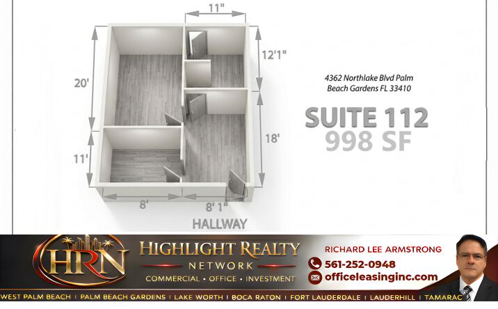 Pictures of Office property located at 4362 Northlake Blvd, Palm Beach Gardens, FL 33410 for lease - image #1