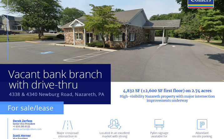 Pictures of Retail property located at 4340 Newburg Rd, Nazareth, PA 18064 for lease - image #1