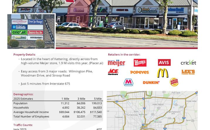 Pictures of Retail property located at 4000-4068 Wilmington Pike, Kettering, OH 45429 for lease - image #1