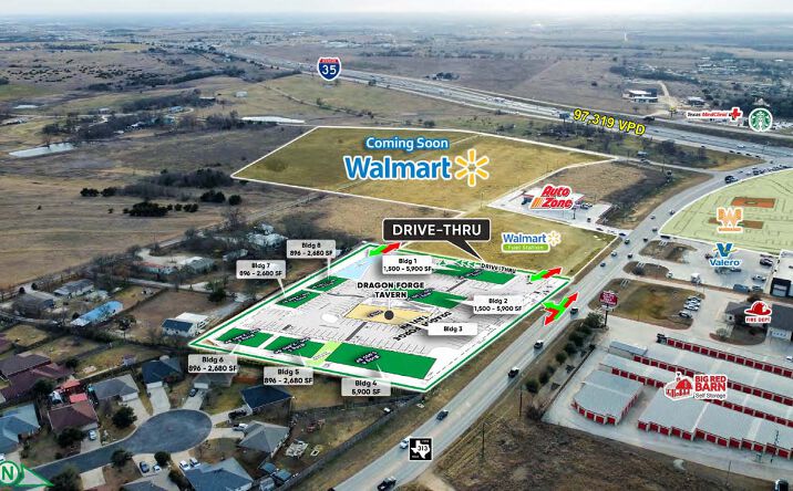 Pictures of Retail property located at 160 County Rd 313, Jarrell, TX 76537 for lease - image #1