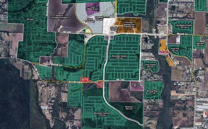 Pictures of Land property located at SWC FM 398 & Beauchamp Blvd, Princeton, TX 75407 for lease - image #1