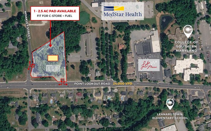 Pictures of Retail, Land property located at 25530 Point Lookout Rd, Leonardtown, MD 20650 for lease - image #1