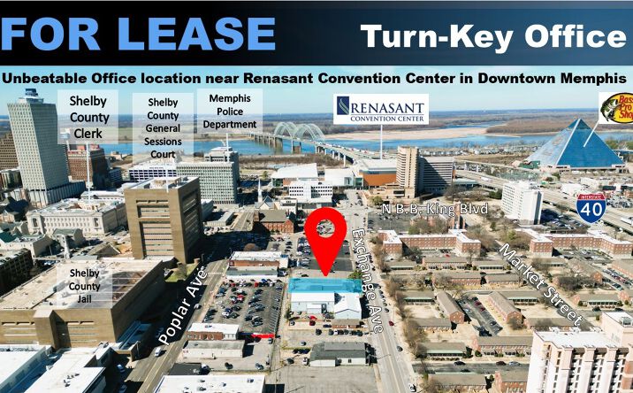 Pictures of Office, Retail property located at 217 Exchange Ave, Memphis, TN 38105 for lease - image #1