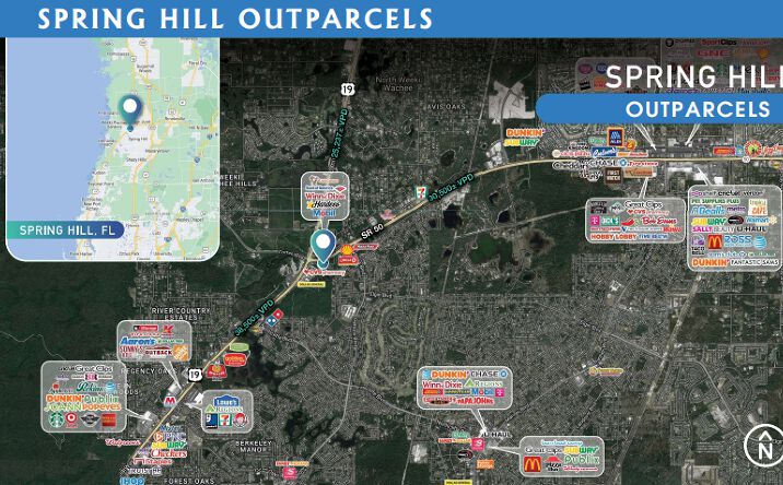Pictures of Land property located at US 19 & SR 50, Spring Hill, FL 34606 for lease - image #1