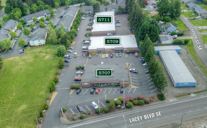 Pictures of Industrial, Office, Retail property located at 5707 - 5711 Lacey Blvd SE, Lacey, WA 98503 for lease - image #1