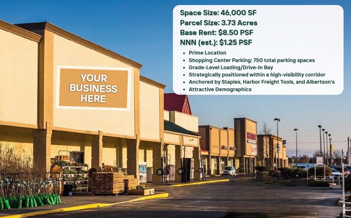 Pictures of Retail property located at 598 N Wilbur Ave, Walla Walla, WA 99362 for lease - image #1