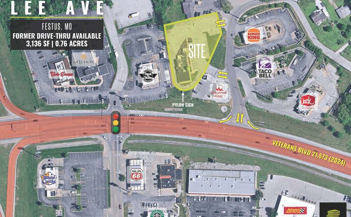 Pictures of Retail property located at 807 Lee Ave, Festus, MO 63028 for lease - image #1