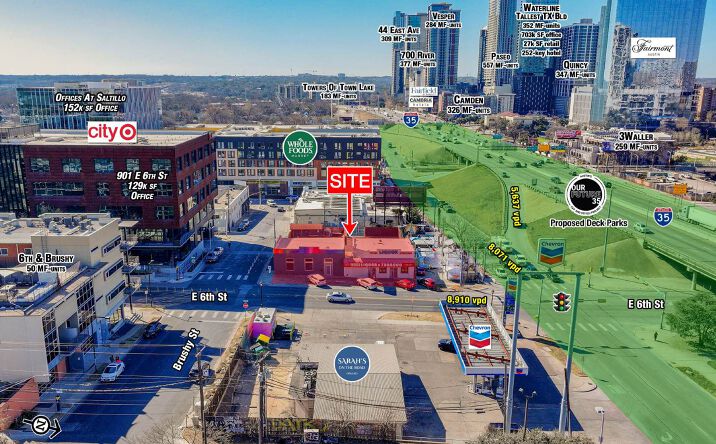 Pictures of Retail, Office, Restaurant property located at 805-809 E 6th St, Austin, TX 78702 for lease - image #1