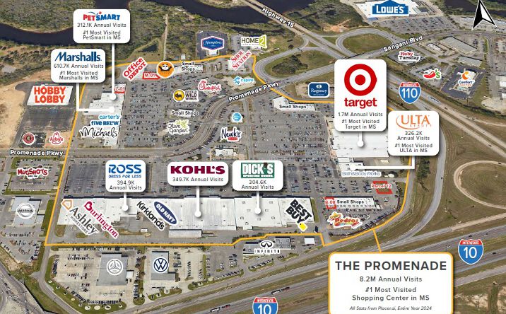 Pictures of Land, Retail property located at Bobby Eleuterius Blvd, D'Iberville, MS 39540 for lease - image #1