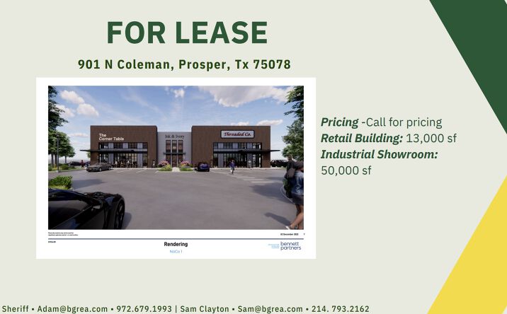 Pictures of Retail, Industrial, Office property located at 881 N Coleman St, Prosper, TX 75078 for lease - image #1