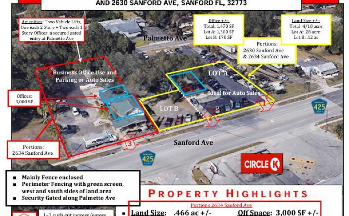 Pictures of Retail property located at 2630 Sanford Ave, Sanford, FL 32773 for lease - image #1
