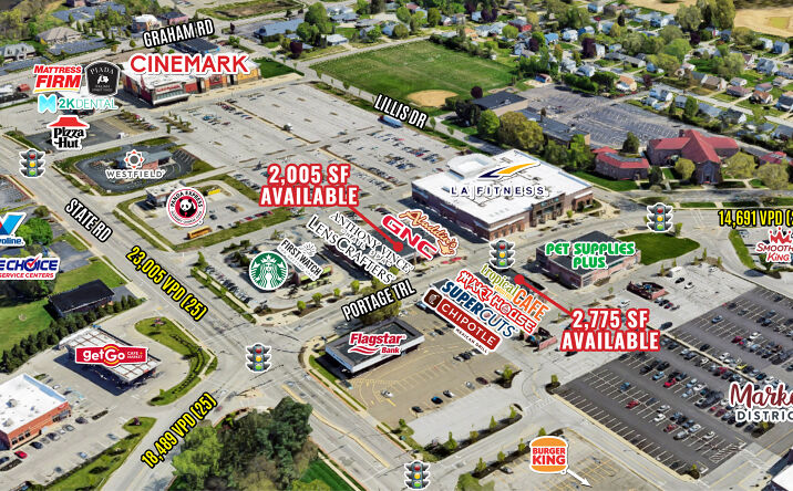 Pictures of Retail, Restaurant property located at 2011 Portage Trail, Cuyahoga Falls, OH 44223 for lease - image #1
