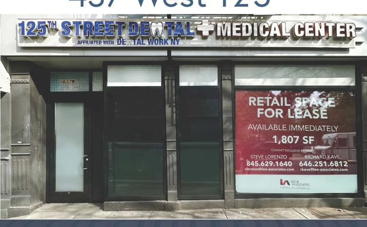 Pictures of Retail property located at 437 W 125th St, New York, NY 10027 for lease - image #1